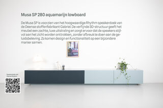 TV-meubel + lowboard, RAAT, Musa 280 SP, Aquamarijn
